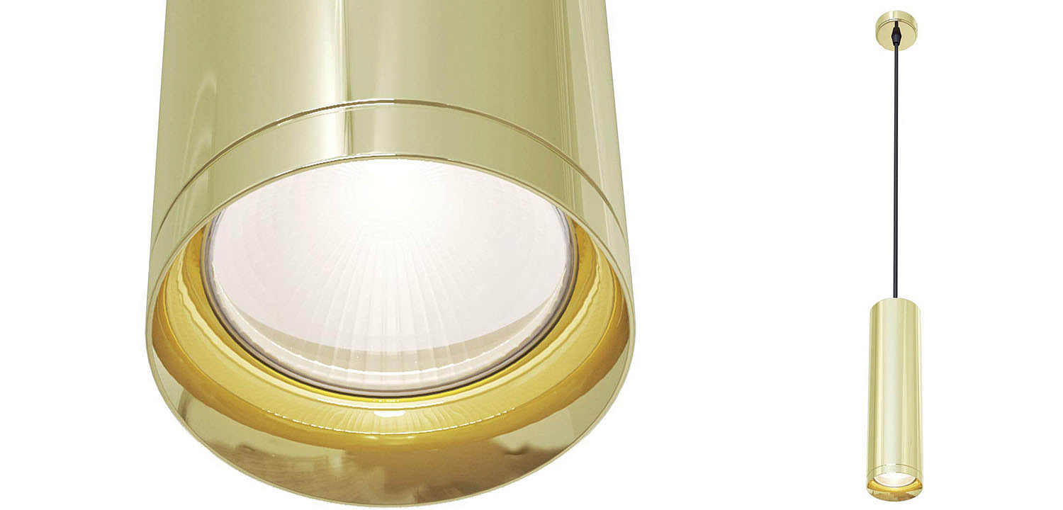 Подвесной светильник Trumpet tube gold 30 Подвесной светильник Trumpet tube gold 30 - Loft-Concept в Рязани