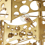 Люстра фигурная золотого цвета Corrugated Panels варинант исполнения - 2 | Loft Concept в Рязани