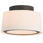 Потолочный светильник с круглым хлопковым абажуром Frosted Diffuser варинант исполнения - 1 | Loft Concept в Рязани