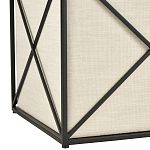 Пуф бежевый с черной металлической рамой Beige Pouf варинант исполнения - 2 | Loft Concept в Рязани