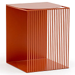 Оранжевый приставной стол из металла Lattice варинант исполнения - 1 | Loft Concept в Рязани