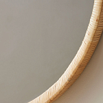 Зеркало круглое в раме из ротанга Wickerwork варинант исполнения - 2 | Loft Concept в Рязани