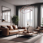 Люстра с 3-мя подвесами в виде шестиугольников Hexagon Horizontal варинант исполнения - 8 | Loft Concept в Рязани