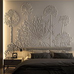 Барельеф DANDELIONS варинант исполнения - 1 | Loft Concept в Рязани