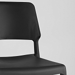 Пластиковый стул на ножках из массива бука Ferret Black 4 шт варинант исполнения - 8 | Loft Concept в Рязани