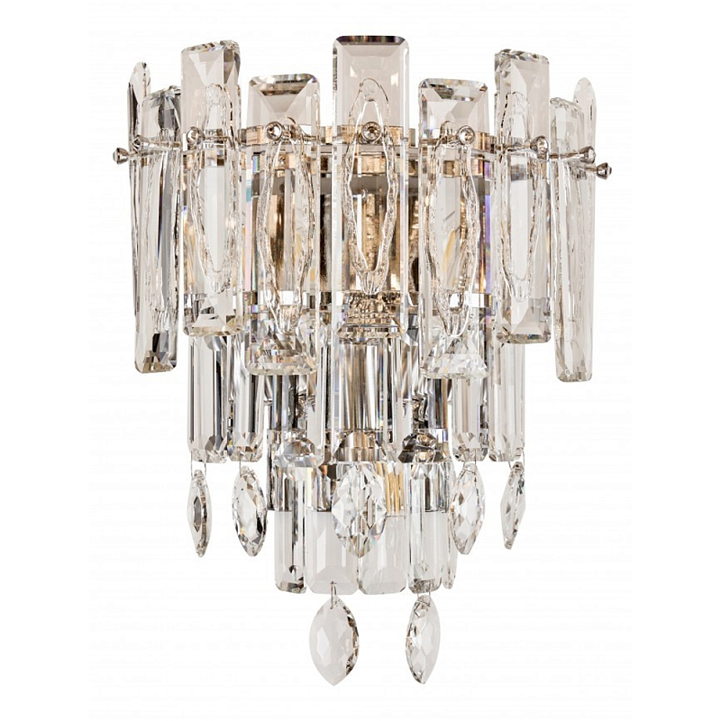 Бра с хрустальными подвесками Gorgeous Crystal Light Золотой Прозрачный Хром Бра с хрустальными подвесками Gorgeous Crystal Light Золотой Прозрачный Хром в Рязани | Loft Concept
