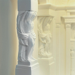 Встраиваемый в стену гипсовый светильник под покраску с колоннами и арками в античном стиле Antiquity Athena варинант исполнения - 13 | Loft Concept в Рязани