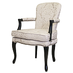Кресло c растительным орнаментом Aubrey Classical Armchair beige jacquard варинант исполнения - 3 | Loft Concept в Рязани