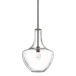 Подвесной светильник прозрачный стеклянный органической формы Kichler варинант исполнения - 1 | Loft Concept в Рязани