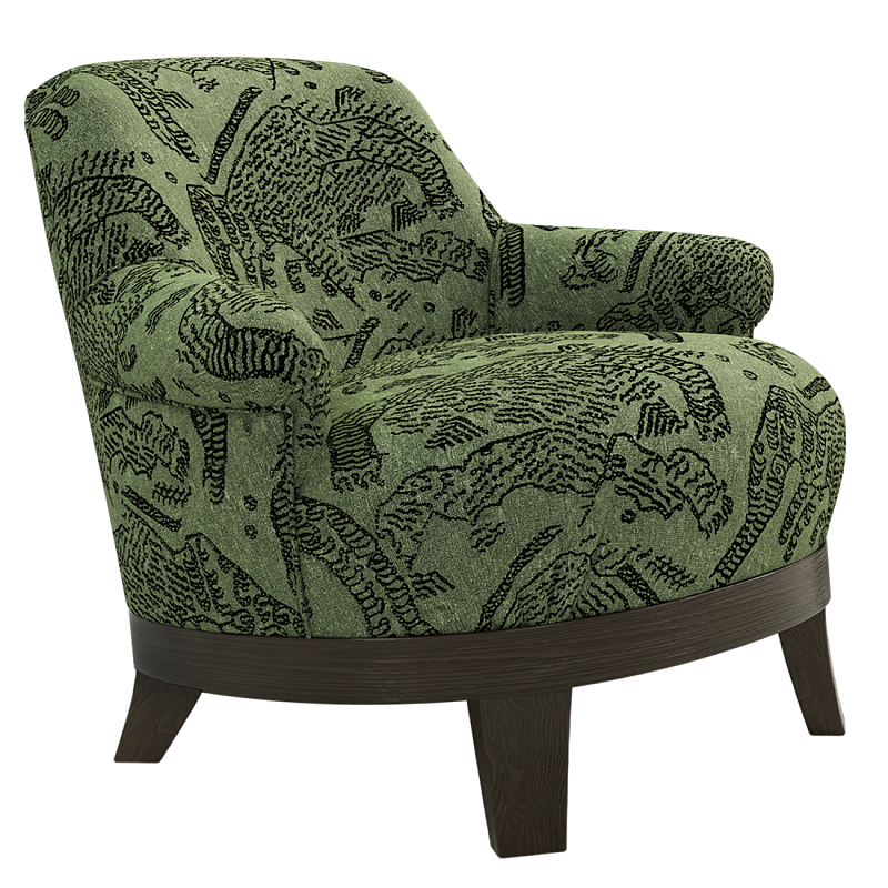 Кресло Turin Green Зеленый Коричневый в Рязани | Loft Concept 