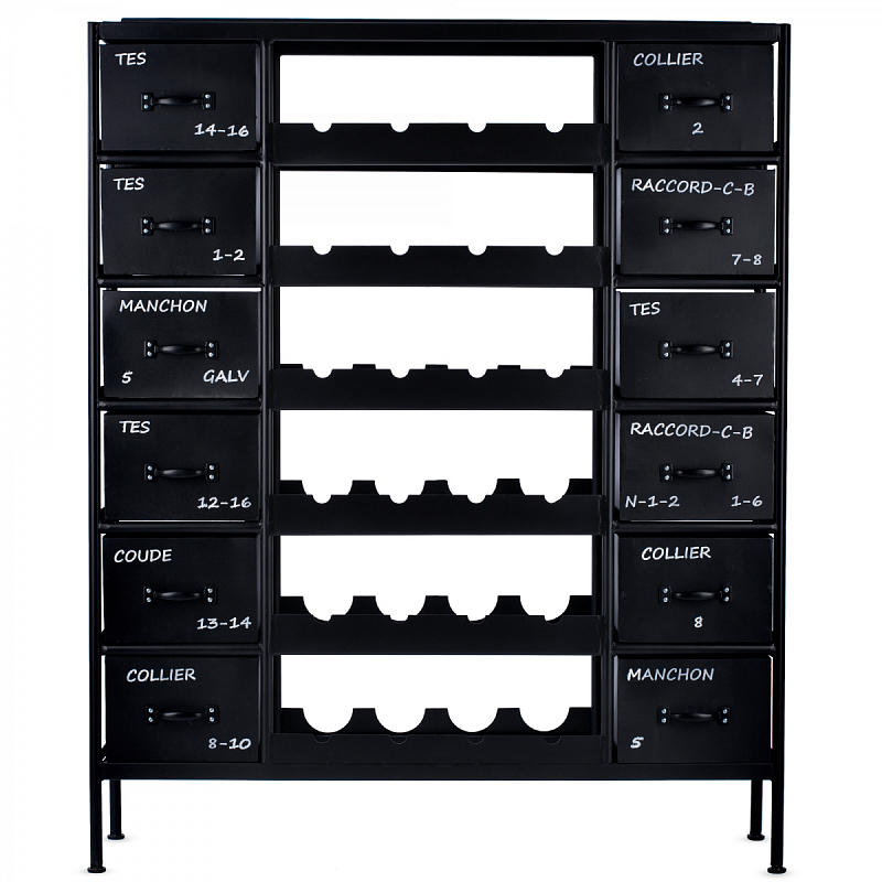 Винный стеллаж RADAGAST IRON WINE CHEST BLACK Черный Красный Оранжевый Желтый Белый Серый Синий Зеленый Голубой Бирюзовый Винный стеллаж RADAGAST IRON WINE CHEST BLACK Черный Красный Оранжевый Желтый Белый Серый Синий Зеленый Голубой Бирюзовый в Рязани | Loft Concept