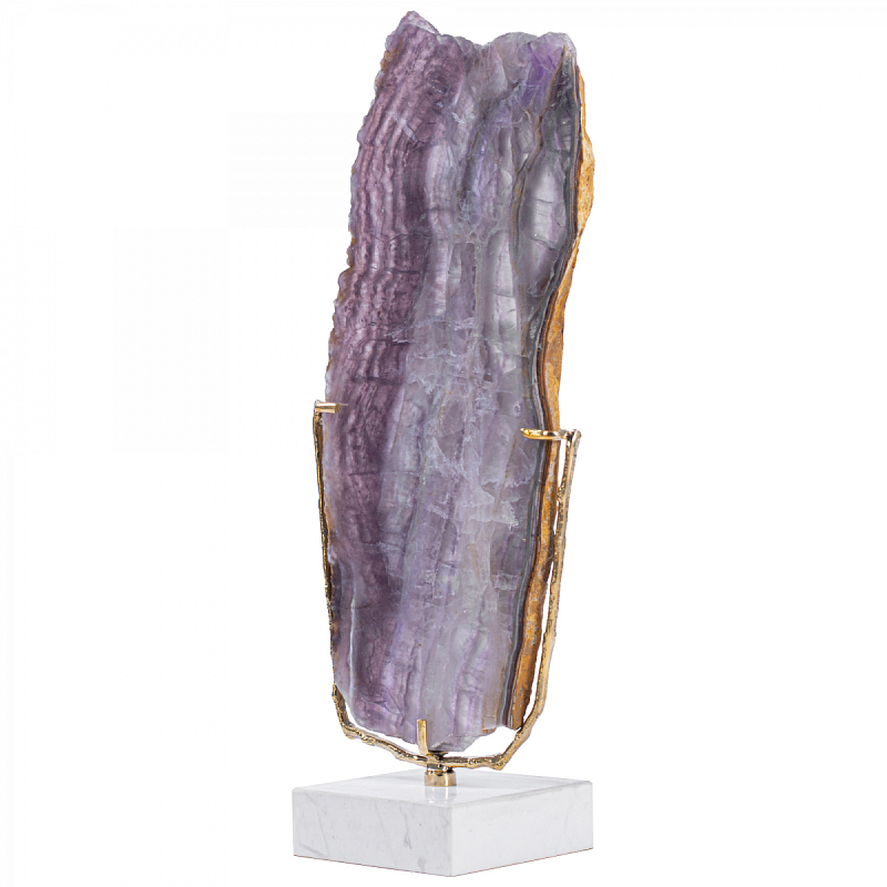 Plaque fluorite pourpre Аксессуар камень Флюорит Сиреневый Золотой Plaque fluorite pourpre Аксессуар камень Флюорит Сиреневый Золотой в Рязани | Loft Concept