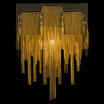 Бра с перфорированными металлическими дугами и цепочками 22 см Atlantis Chain варинант исполнения - 4 | Loft Concept в Рязани