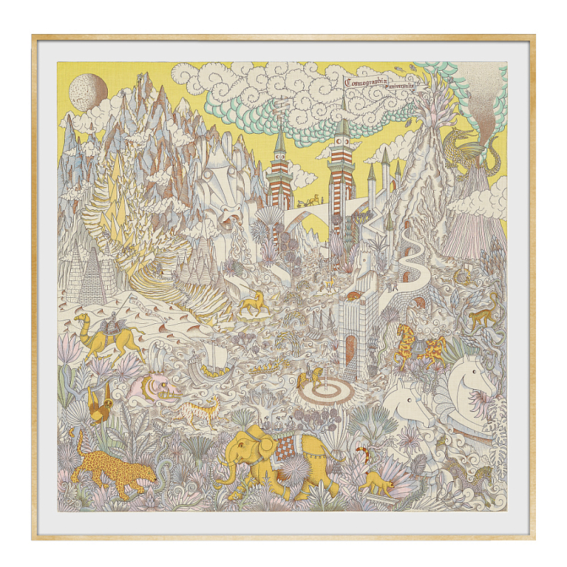 Картина Hermes Cosmographia Universalis Yellow Золотой Желтый Мульти Картина Hermes Cosmographia Universalis Yellow Золотой Желтый Мульти в Рязани | Loft Concept