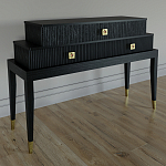 Премиальная Консоль с тремя ящиками Elsa Dreams Black варинант исполнения - 1 | Loft Concept в Рязани