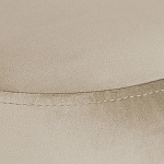 Банкетка круглая бежевый велюр на 4-х металлических ножках черного цвета SANJAY варинант исполнения - 4 | Loft Concept в Рязани