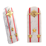 Сувенир Погон МВД из натурального камня мрамор Souvenir Epaulets варинант исполнения - 7 | Loft Concept в Рязани
