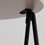 Стол приставной с 2-мя круглыми бежево-серыми столешницами ESSEL LIGHT MOCHA варинант исполнения - 1 | Loft Concept в Рязани