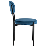 Стул с круглым сиденьем на металлическом основании ALFIE CHAIR Blue варинант исполнения - 5 | Loft Concept в Рязани