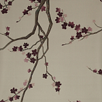 Обои ручная роспись Cherry Tree Special Colourway on Icefield dyed silk варинант исполнения - 1 | Loft Concept в Рязани