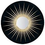 Настенное круглое зеркало Romilly Round Mirror Black варинант исполнения - 1 | Loft Concept в Рязани