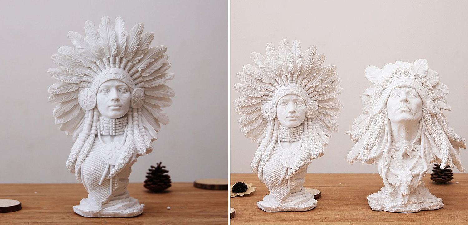 Native american indian figurine B Native american indian figurine B - Loft-Concept в Рязани