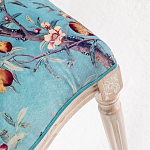 Стул из массива бука с изображением птиц и цветов Turquoise Beige Chinoiserie Garden Chair варинант исполнения - 4 | Loft Concept в Рязани