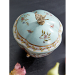 Шкатулка голубого цвета с цветочными орнаментами Blue Garden варинант исполнения - 4 | Loft Concept в Рязани