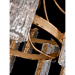 Люстра двухъярусная круглая с текстурными цилиндрическими плафонами Glimpse варинант исполнения - 8 | Loft Concept в Рязани