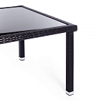 Обеденный комплект из искуственного ротанга Vintara черный варинант исполнения - 10 | Loft Concept в Рязани