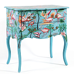 Комод с росписью Розовый фламинго L.XV CHEST OF DRAWERS Flowers with Flamingo варинант исполнения - 1 | Loft Concept в Рязани