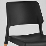 Пластиковый стул на ножках из массива бука Ferret Black 4 шт варинант исполнения - 7 | Loft Concept в Рязани