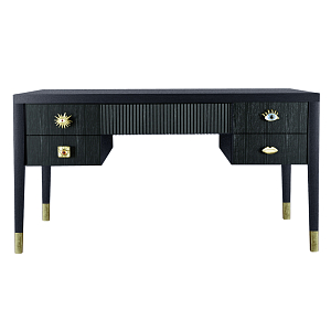 Письменный стол с 4-мя ящиками Elsa Dreams Black 