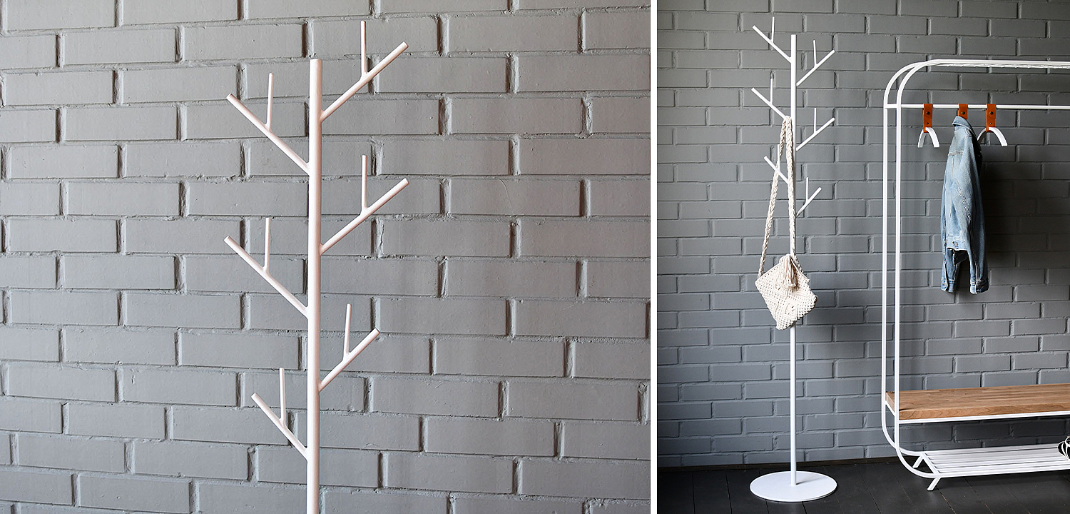 Вешалка Metal Branches Floor Hanger White Вешалка Metal Branches Floor Hanger White - Loft-Concept в Рязани