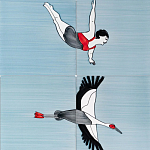 Плитка с узором Аист варинант исполнения - 3 | Loft Concept в Рязани