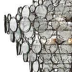 Люстра с каскадом из круглых прозрачных декоративных элементов Harmony of Light варинант исполнения - 1 | Loft Concept в Рязани