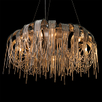 Люстра круглая подвесная с металлическими дугами и длинными цепочками 80 см Atlantis Chain варинант исполнения - 8 | Loft Concept в Рязани