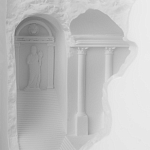 Встраиваемый в стену гипсовый светильник под покраску в античном стиле Antiquity Athena варинант исполнения - 8 | Loft Concept в Рязани