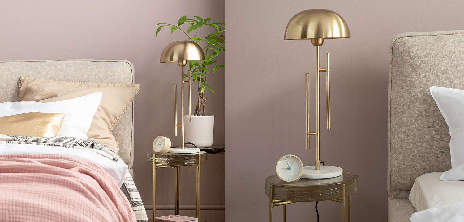 Настольная лампа Geometric Brass Table Lamp Настольная лампа Geometric Brass Table Lamp - Loft-Concept в Рязани