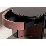 Дизайнерский письменный стол овальной формы с 2-мя выдвижными ящиками по бокам Parsec варинант исполнения - 4 | Loft Concept в Рязани