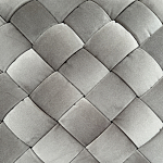 Пуф плетеный велюровый светло-бежевый  Soft Wicker Pouf варинант исполнения - 2 | Loft Concept в Рязани