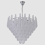 Люстра с подвесками из рифленного стекла в форме капель Textured Glass Chandelier варинант исполнения - 12 | Loft Concept в Рязани