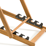 Шезлонг из акации и ткани Argentina варинант исполнения - 9 | Loft Concept в Рязани