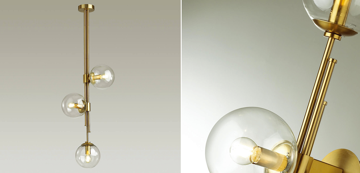 Светильник TRILOGY Ceiling Light Clear glass 100 Светильник TRILOGY Ceiling Light Clear glass 100 - Loft-Concept в Рязани