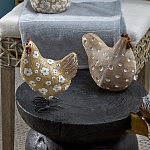 Статуэтка курица с текстурной поверхностью бежевого цвета Rustic Chicken варинант исполнения - 4 | Loft Concept в Рязани