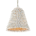 Подвесной светильник белый металлический в форме колокола White Natural Lines варинант исполнения - 2 | Loft Concept в Рязани