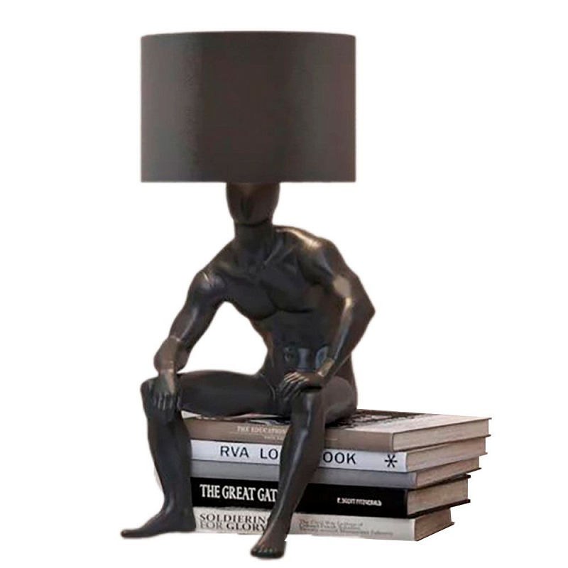 Настольная лампа с абажуром GERTY LAMP Белый Красный Золотой Черный Серебряный Настольная лампа с абажуром GERTY LAMP Белый Красный Золотой Черный Серебряный в Рязани | Loft Concept