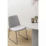 Стул мягкий светло-серый Chair Gray Runners варинант исполнения - 9 | Loft Concept в Рязани