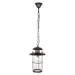 Уличный подвесной светильник с цилиндрическим плафоном на цепи Elysian Lanterns варинант исполнения - 1 | Loft Concept в Рязани