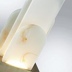 Настольная лампа с белыми вертикальными элементами Alabaster Totem   варинант исполнения - 7 | Loft Concept в Рязани